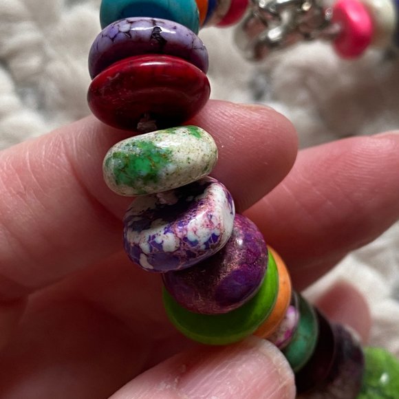 Artisan Crafted ART Long Statement Necklace NEW 24 - Picture 2 of 8